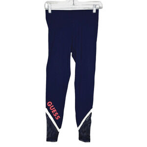 Guess Leggings‎ Womens Small High Waisted Sudler Mesh Nocturnal Navy Athleisure